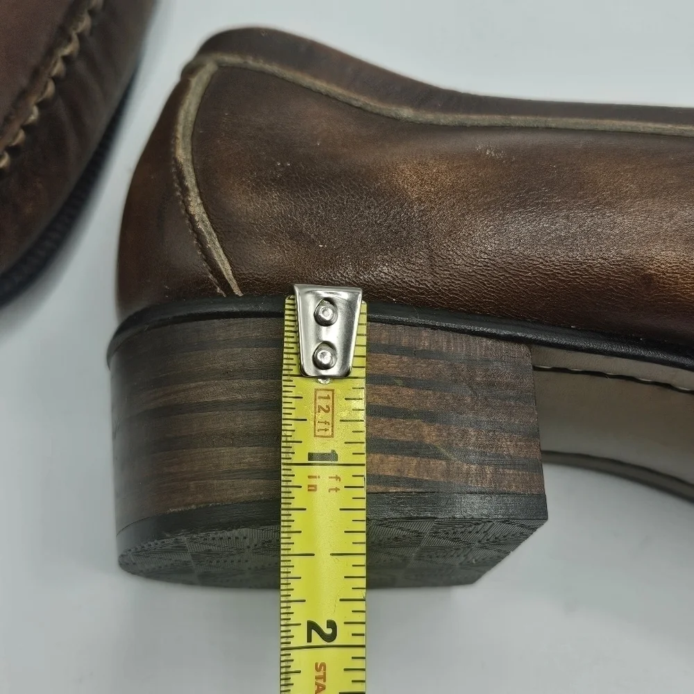 Mens Jolly Rogers by Sebago leather loafers size 10B